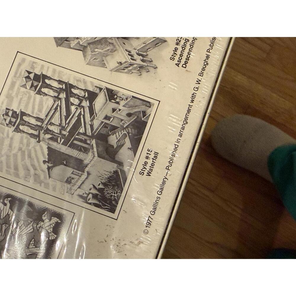 VTG M.C. Escher Jigsaw Puzzle Collection - Three Worlds - Sealed - Picture 3 of 5